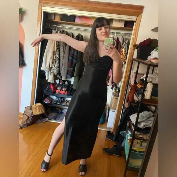 Vintage Atria Black Formal Dress - Picture 1 of 9